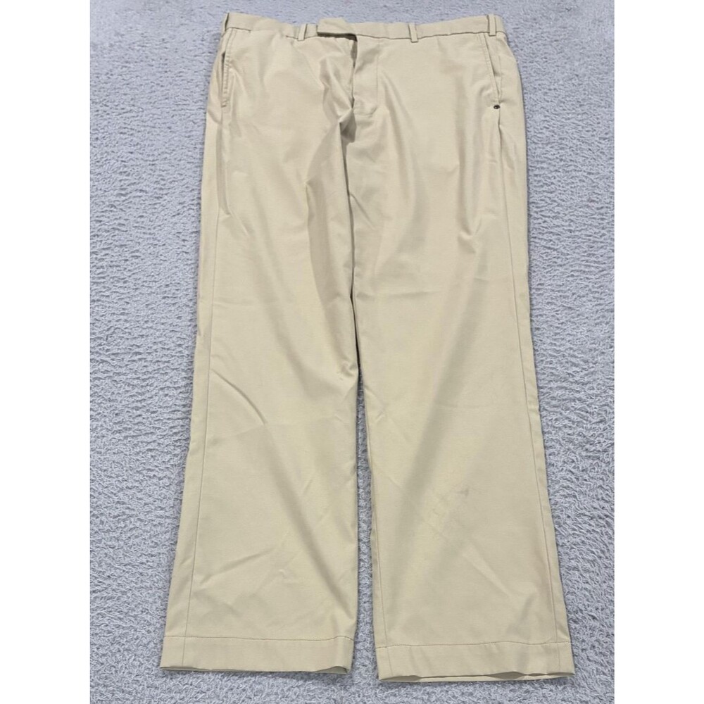 RLX Ralph Lauren Pants Mens 36x32 Beige Golf Straight Leg Zip Pocket Polyester